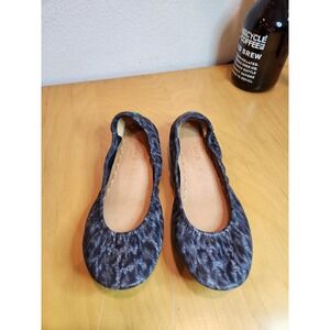 Tieks by Gavrieli Ballet Flats Women's 8 Foldable Textured Leather Teal Sole